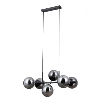 Italux Molite PND-1098-6-BK Pendelleuchte 6x40W/E14 IP20