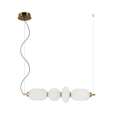 Italux Nico PND-8545-4H-AB-WH Pendelleuchte 1x18W/LED 3000K 1925lm IP20