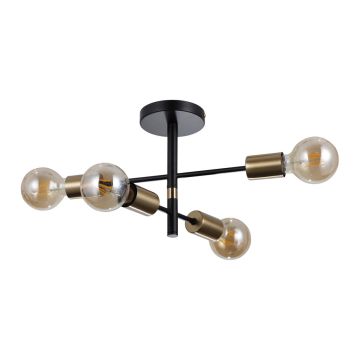 Italux PIANSI PND-4025-4-BL-HBR Pendelleuchte 4x40W/E27 IP20