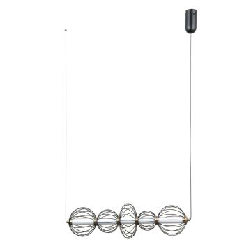 Italux Rabel PND-344221-5-BK Pendelleuchte 5x18W/LED 3000K 1116lm IP20