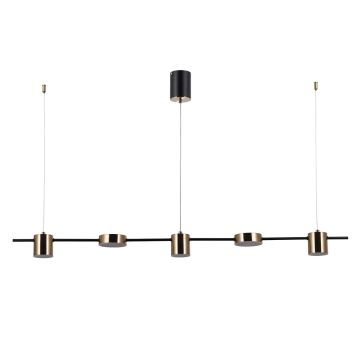 Italux REMDAL PND-16374-5-BK-3K Pendelleuchte 30W/LED 3000K 2300LM IP20
