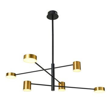Italux REMDAL PND-16374-6-BK-GD-4K Pendelleuchte 36W/LED 4000K 2700LM IP20