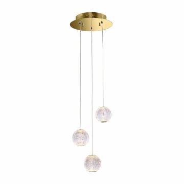 Italux Rosario PND-12220121-3A-GD Pendelleuchte 3x12.6W/LED 3000K 840lm IP20