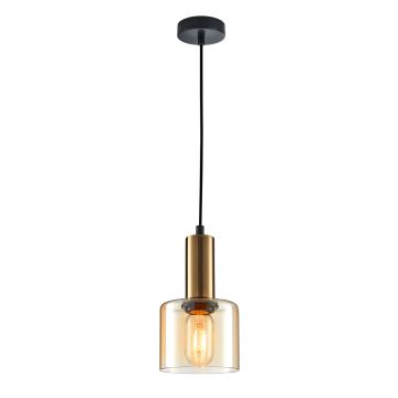 Italux SANTIA PND-65342-1-BRO+AMB Pendelleuchte 1x40W/E27 IP20