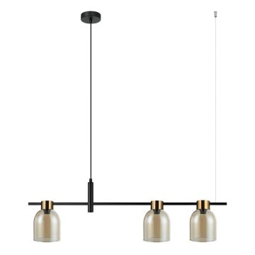 Italux SERVIO PND-66892-3-BK-AMB Pendelleuchte 3x40W/E14 IP20