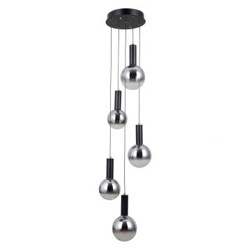 Italux Strela PND-34378-5S-BK Pendelleuchte 5x25W/LED 3000K 1450lm IP20