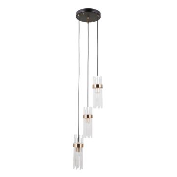 Italux Taraso PND-40760-3-BK-HBR Pendelleuchte 3x40W/E14 IP20