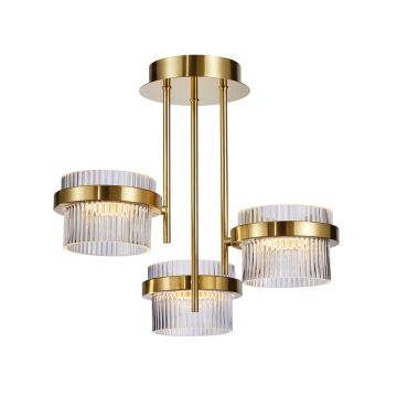 Italux Tiara PND-77362-3-24W-GD Deckenlampe 3x24W/LED 3000K 2603lm IP20