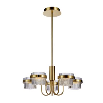 Italux Tiara PND-77362-5-40W-GD Kronleuchter 5x40W/LED 3000K 4405lm IP20