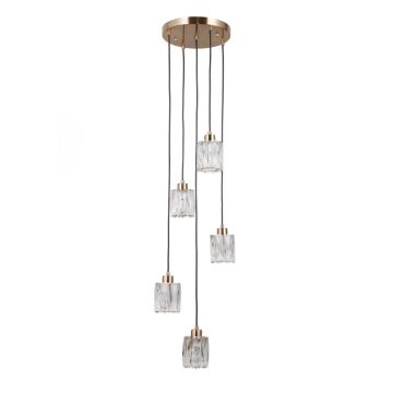 Italux Torno PND-40813-5R-HBR Pendelleuchte 5x40W/E14 IP20
