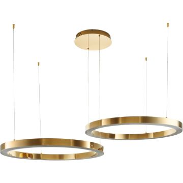 Step Into Design CIRCLE 2in1 DN924-80+80 gold Pendelleuchte 2x80W/LED 3000K 6400lm IP20