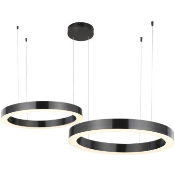 Step Into Design CIRCLE 2in1 ST-8848-40+60 black Pendelleuchte 2x53W/LED 3000K 5035lm IP20