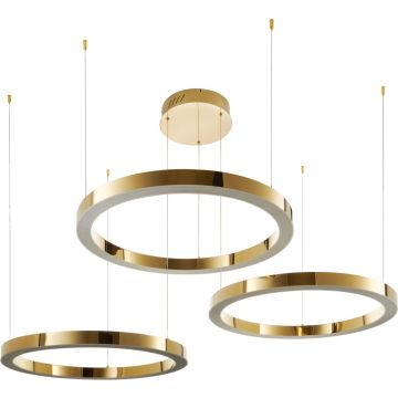 Step Into Design CIRCLE 3in1 DN924-80+80+80 gold Pendelleuchte 3x112W/LED 3000K 10640lm IP20