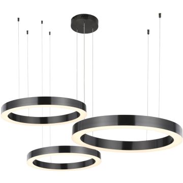 Step Into Design CIRCLE 3in1 ST-8848-40+60+80 black Pendelleuchte 3x93W/LED 3000K 8835lm IP20