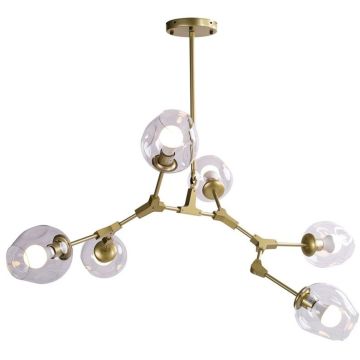 Step Into Design MODERN ORCHID ST-1232-6 GOLD transparent Deckenlampe 6x60W/E27 IP20