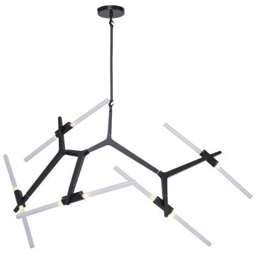 Step Into Design STICKS ST-1001-10 black Deckenlampe 10x20W/G9 IP20