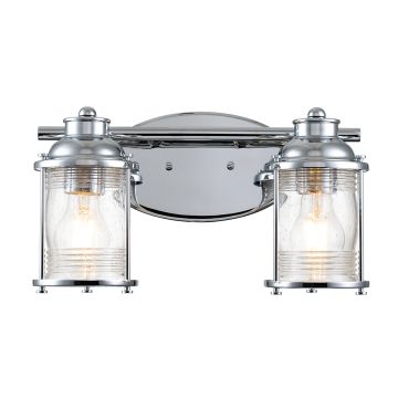 Quintiesse ASHLAND BAY QN-ASHLANDBAY2-PC-BATH Wandleuchte 2x60W/E27 IP44