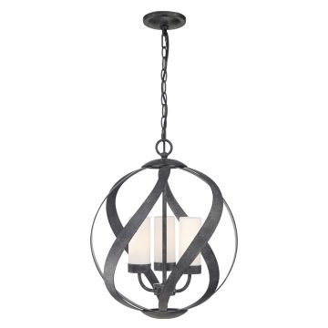 Quintiesse BLACKSMITH QN-BLACKSMITH-3P-OBK Pendelleuchte 3x40W/E14 IP44