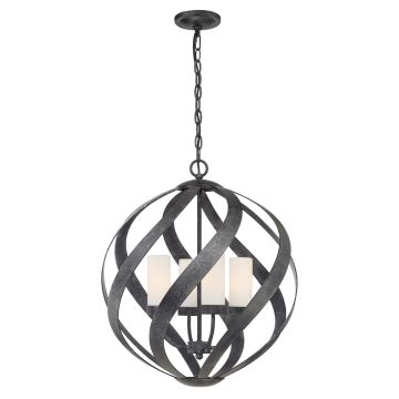 Quintiesse BLACKSMITH QN-BLACKSMITH-4P-OBK Pendelleuchte 4x40W/E14 IP44