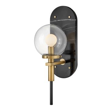 Quintiesse Gilda QN-GILDA-WB1-BK Wandleuchte 1x40W/E14 IP44
