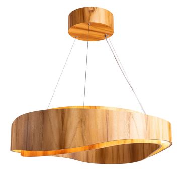Quintiesse Horizon QN-HORIZON-RING-LED-80-TEAK Pendelleuchte 1x58W/LED 3000K 2058lm IP20