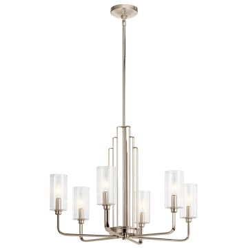 Quintiesse KIMROSE QN-KIMROSE6-PN Kronleuchter 6x40W/E14