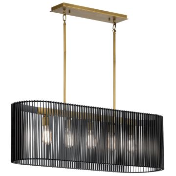 Quintiesse LINARA QN-LINARA-ISLE-BK Pendelleuchte 5x60W/E27