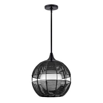 Quintiesse Maddox QN-MADDOX-P-S-BK-BK Pendelleuchte 1x60W/E27 IP44