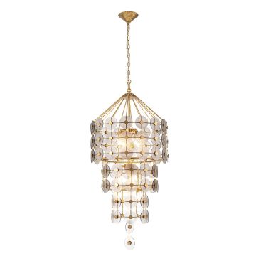 Quintiesse Meridian QN-MERIDIAN-9P-DG Pendelleuchte 9x40W/E14 IP20
