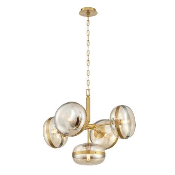 Quintiesse Nottingham QN-NOTTINGHAM-5P-AB Pendelleuchte 5x40W/E27 IP20