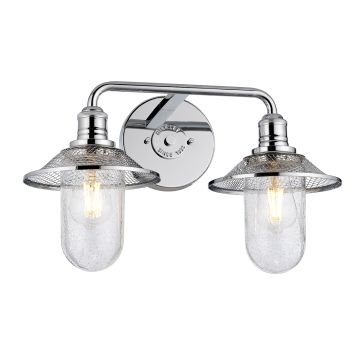 Quintiesse RIGBY QN-RIGBY2-BATH-PC Wandleuchte 2x40W/E27 IP44