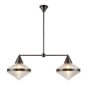 Quintiesse Willard QN-WILLARD-LP2-UBZ-PG Deckenlampe 2x60W/E27 IP20