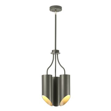 Elstead Lighting QUINTO GREY QUINTO3-GPN Kronleuchter 3x60W/E27