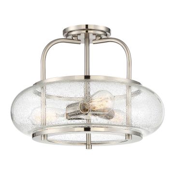 Elstead Lighting QUOIZLE QZ-TRILOGY-SFM-BN Deckenlampe 3x60W/E27