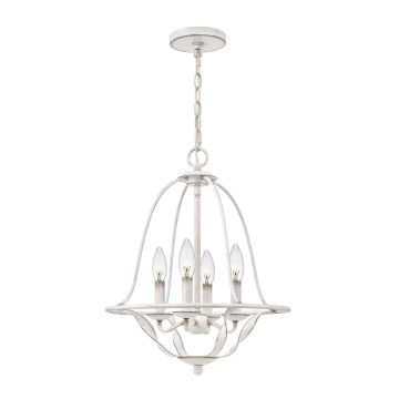 Quoizel Bradbury QZ-BRADBURY-4P-AWH Pendelleuchte 4x40W/E14