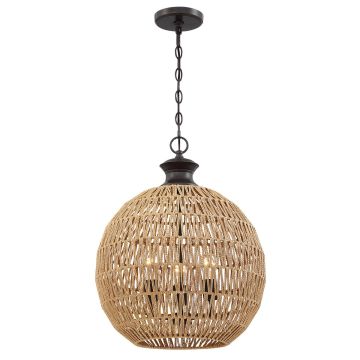 Quoizel Casablanca QZ-CASABLANCA-3P-PBZ Pendelleuchte 3x60W/E27 IP20