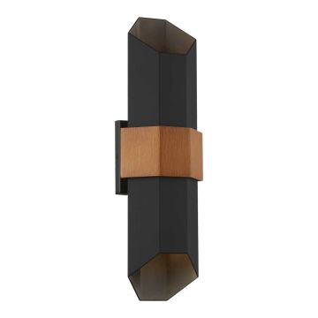 Quoizel Chasm QZ-CHASM-L-BKW Wandleuchte 2x9.5W /LED IP44