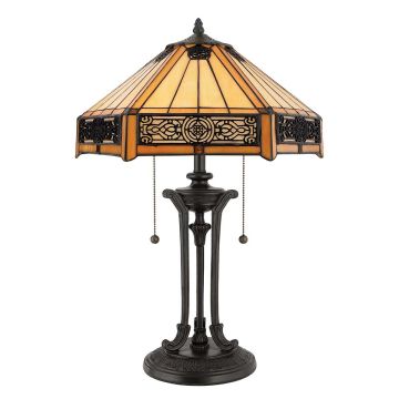 Quoizel INDUS QZ-INDUS-TL Tischleuchte 2x60W/E27