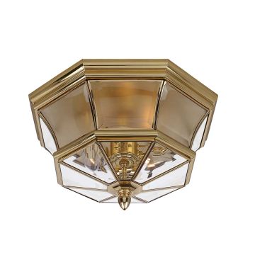 Quoizel NEWBURY QZ-NEWBURY-F-PB Deckenleuchte 3x40W/E14 IP44