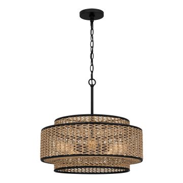 Quoizel Teton QZ-TETON-5P-MBK Pendelleuchte 5x60W/E27 IP20