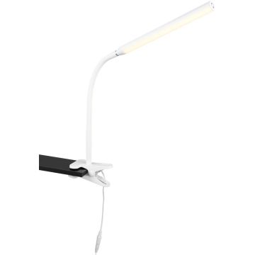 Trio NEVADA R57941131 Schreibtischlampe mit Clip 1x5w/led 3000+4000+5000k 600lm ip20