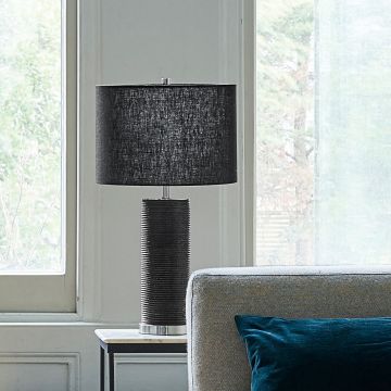 Elstead Lighting RIPPLE RIPPLE-TL-BLK Tischleuchte 1x60W/E27