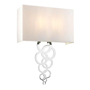 Elstead Lighting Rosa ROSA-LARGE-PC Wandleuchte 2x60W/E27