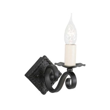 Elstead Lighting RECTORY RY1A-BLACK Wandleuchte 1x60W/E14