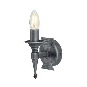 Elstead Lighting SAXON SAX1-BLK-SIL Wandleuchte 1x60W/E14