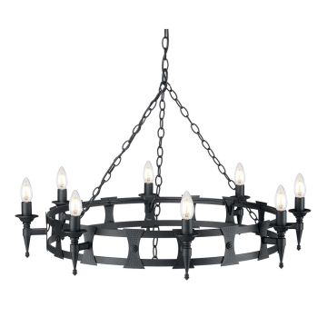Elstead Lighting SAXON SAX8-BLK Kronleuchter 8x60W/E14