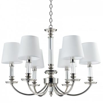 Cosmolight SIENA P06308WH NI Kronleuchter 6x40W/E14 IP20