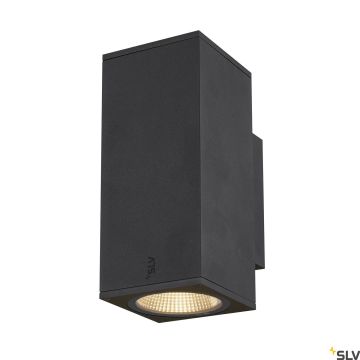 SLV ENOLA SQUARE 1003419 Wandleuchte 2x20W/LED 3000/4000K 1660/1900LM IP65