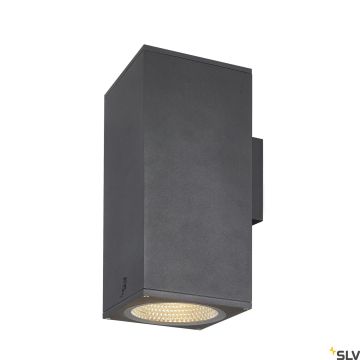 SLV ENOLA SQUARE 1003438 Wandleuchte 2x55W/LED 3000/4000K 5400/6000LM IP65
