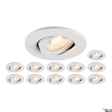 SLV UNIVERSAL DOWNLIGHT 1007274 Einbau-Downlight 1x8W/LED 2700K|3000K|4000K|6500K 560lm|610lm|680lm|640lm IP20